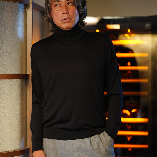 長袖 タートルネック ニット