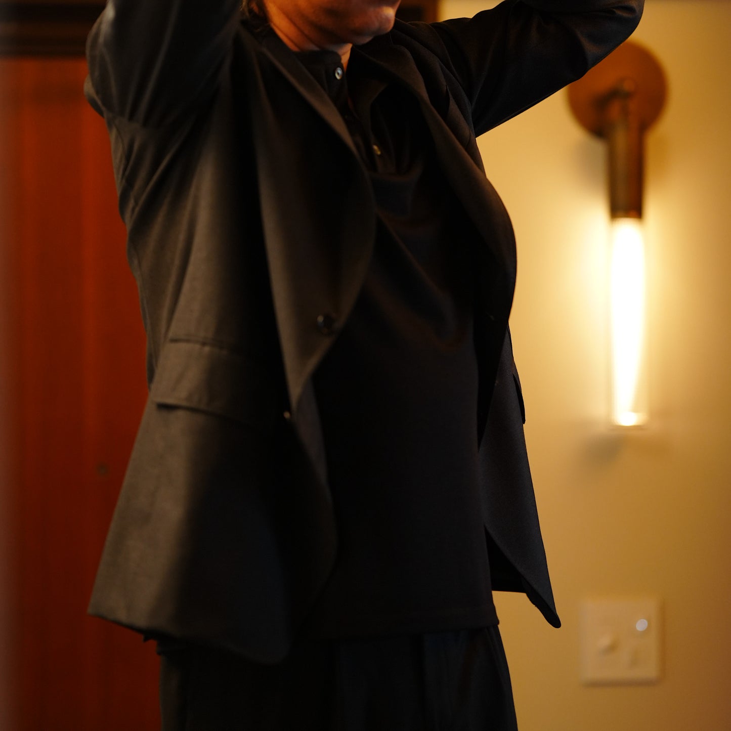 長袖 ヘンリーネック Tシャツ 【受注生産】【メンバー限定】