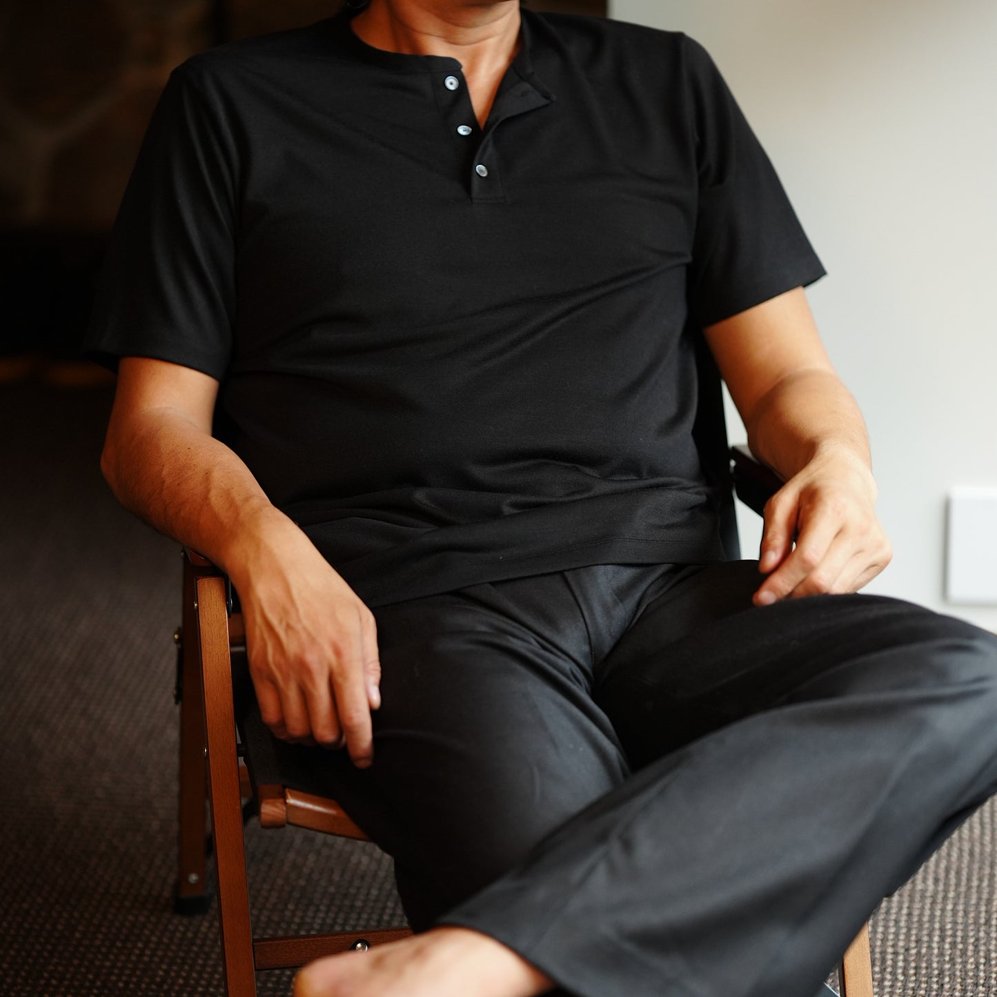 半袖 ヘンリーネック Tシャツ 【受注生産】【メンバー限定】